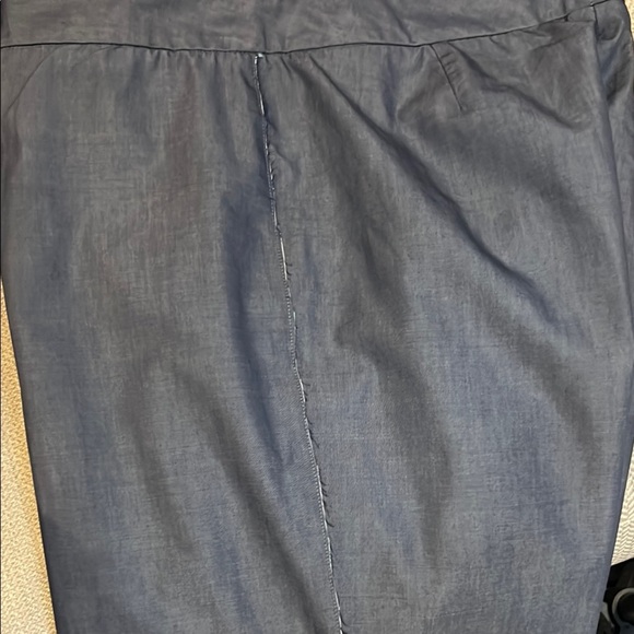 Armani Exchange Gray Dress Pants Flat Front cropped length size 8 - Picture 11 of 14
